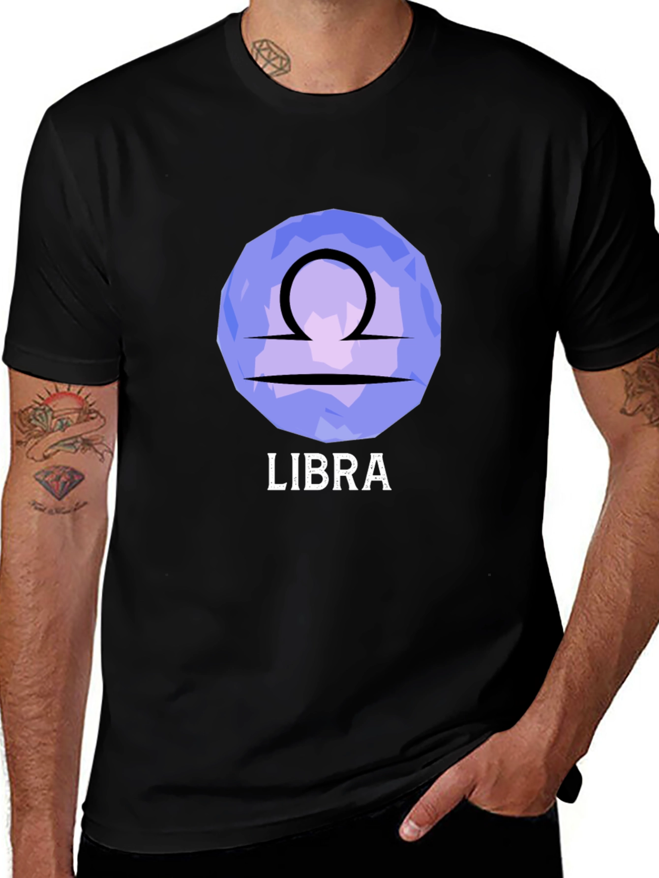 Libra Zodiac T-Shirt - Stylish Black Tee