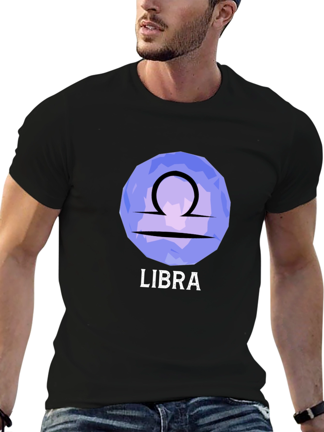 Libra Zodiac T-Shirt - Stylish Black Tee