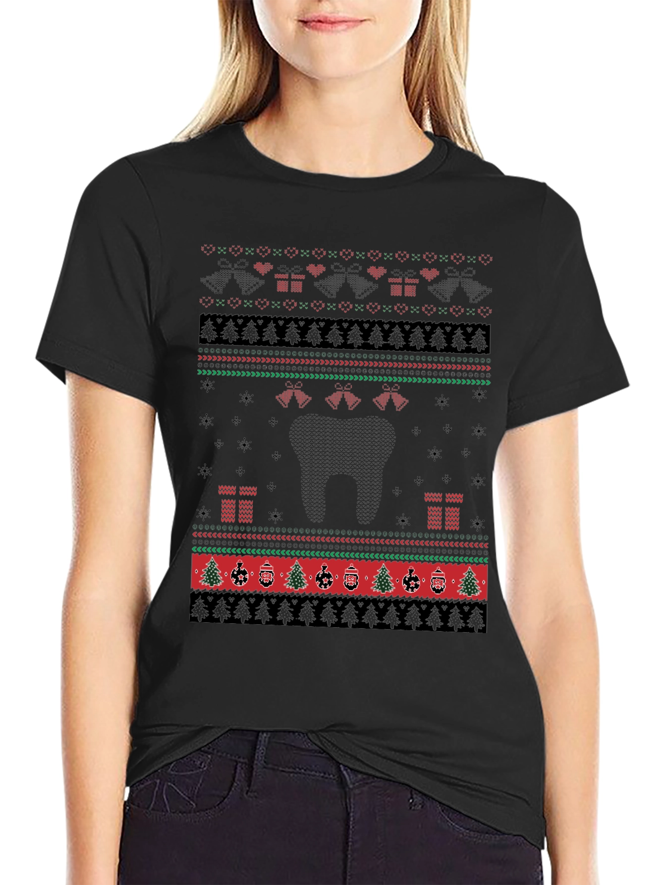 Ugly Christmas Sweater Style T-Shirt