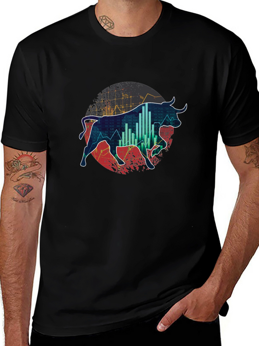 Bull Market Graphic Tee - Stock Trader Shirt