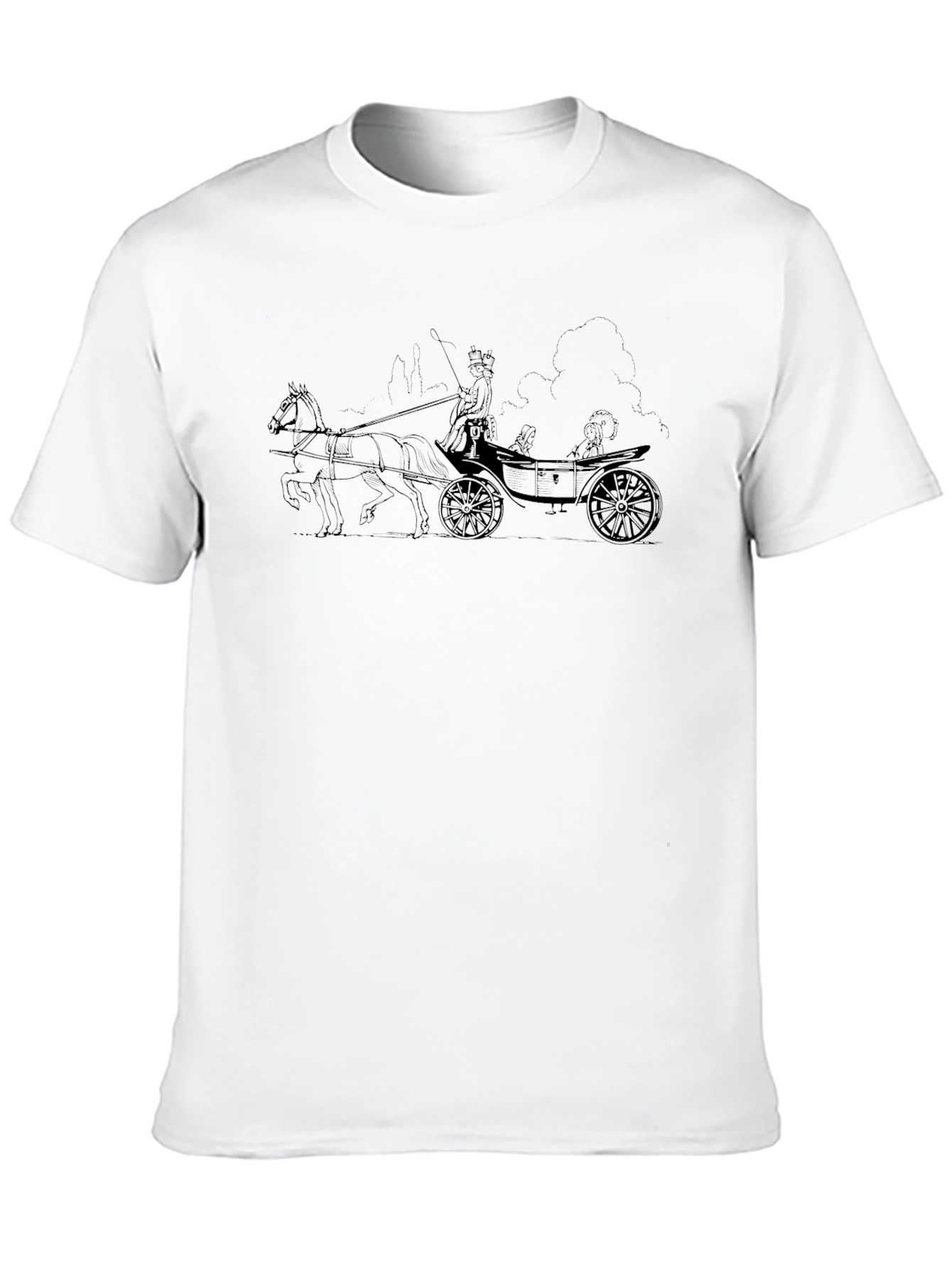 Horse-Drawn Carriage Black Tee