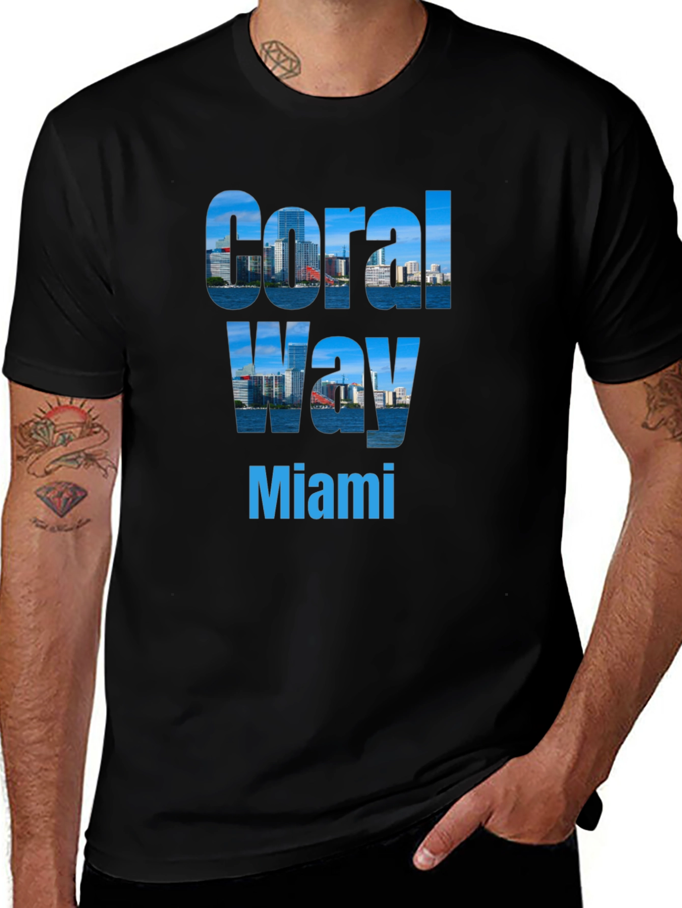 Coral Way Miami Graphic T-Shirt