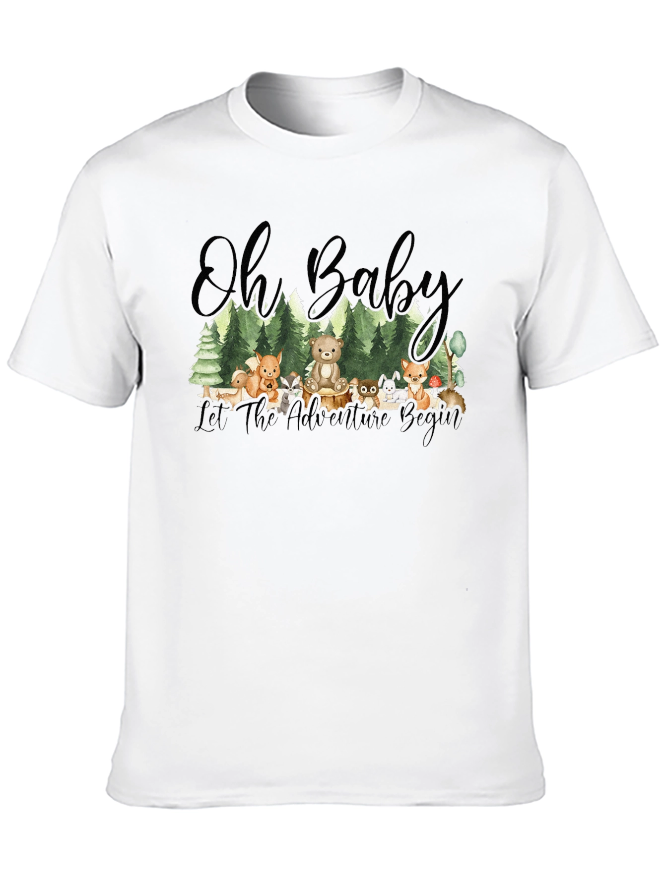 Oh Baby! Adventure Begins Forest Animal T-Shirt
