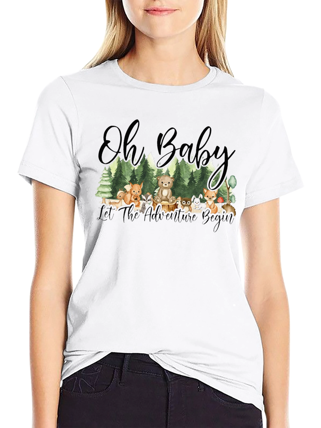 Oh Baby! Adventure Begins Forest Animal T-Shirt