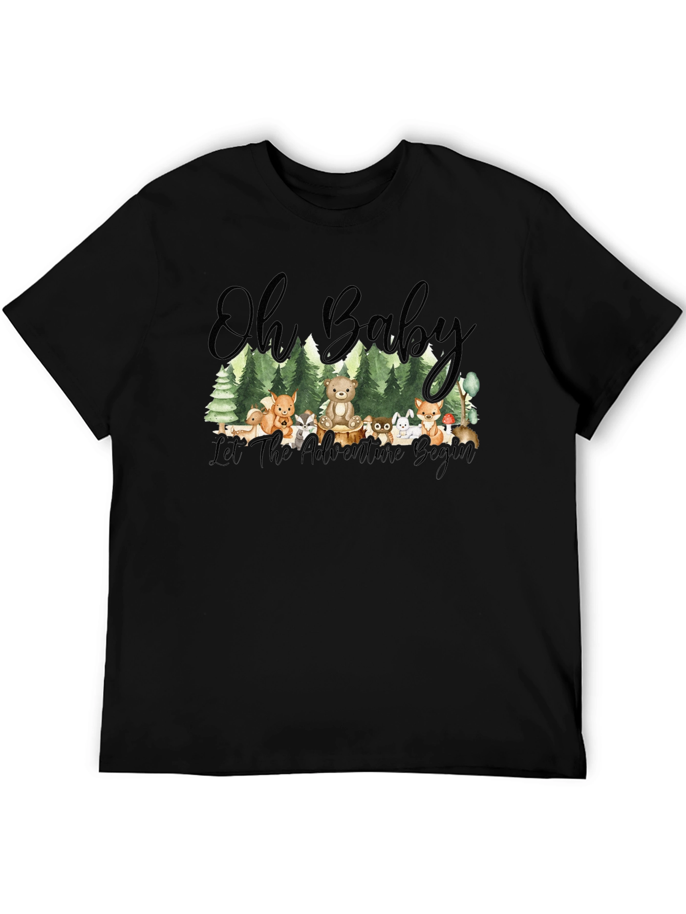 Oh Baby! Adventure Begins Forest Animal T-Shirt
