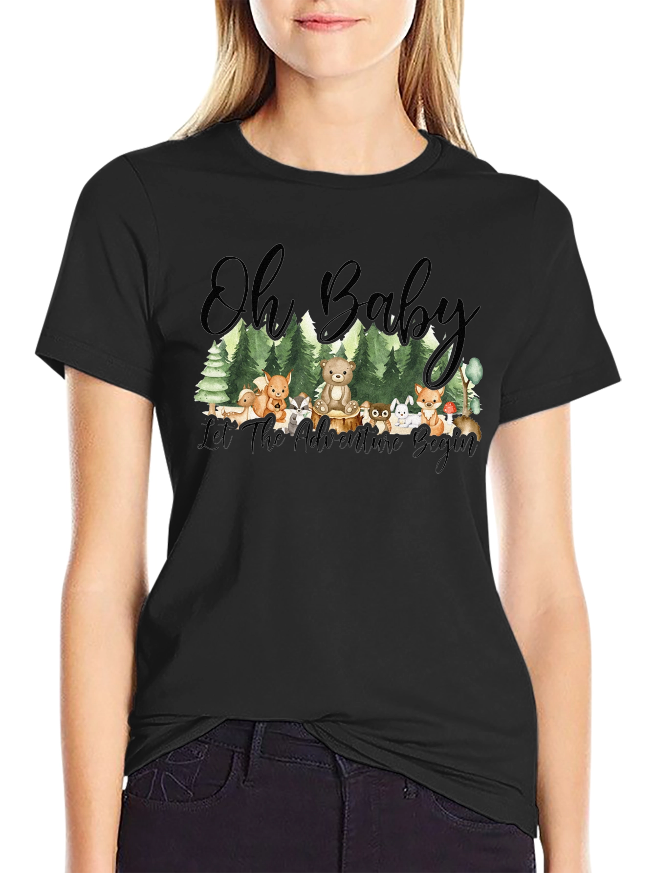 Oh Baby! Adventure Begins Forest Animal T-Shirt