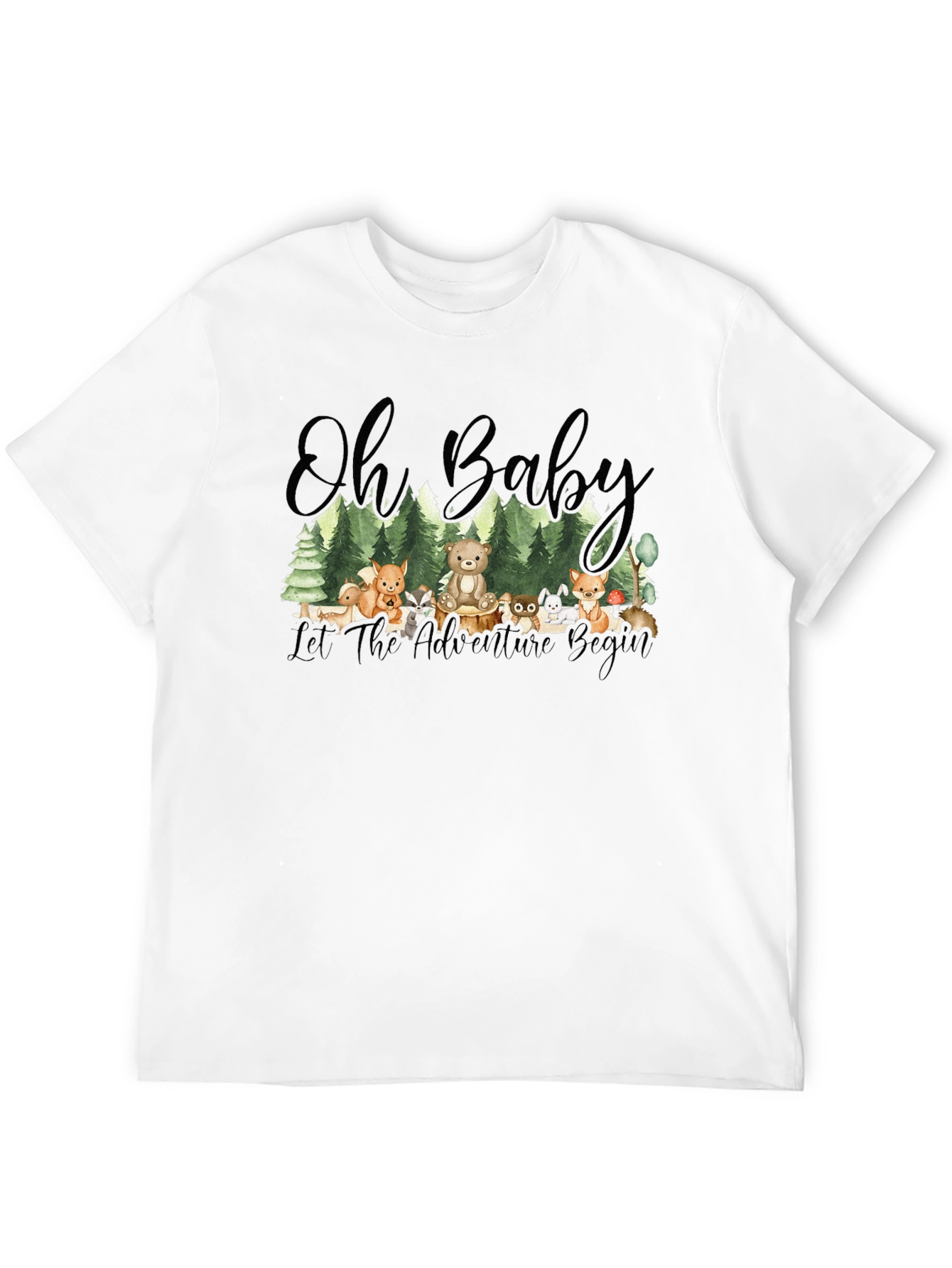 Oh Baby! Adventure Begins Forest Animal T-Shirt