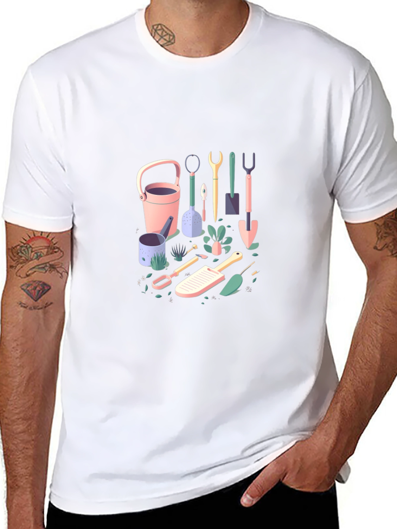 Gardening Tools Graphic Tee