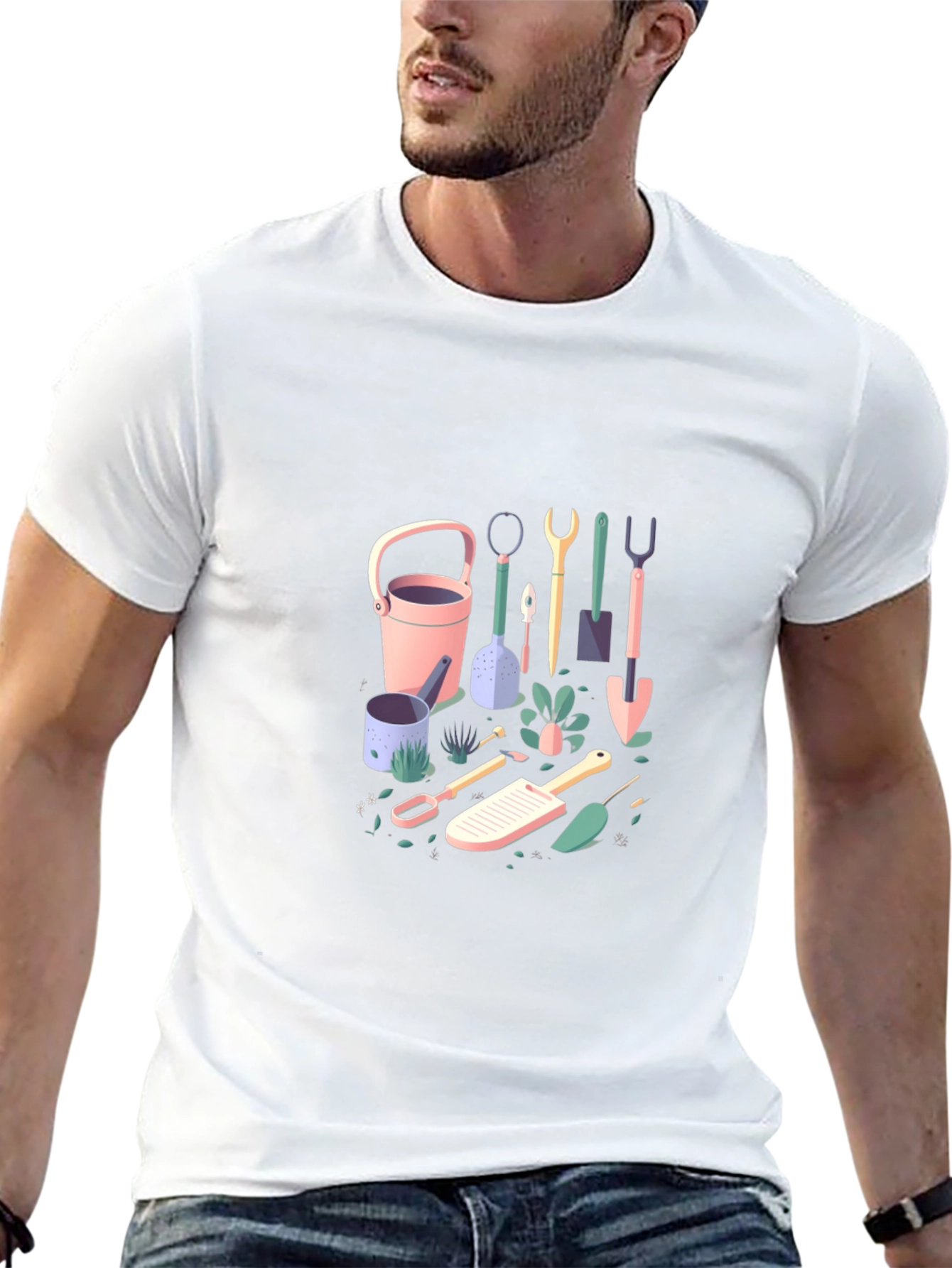 Gardening Tools Graphic Tee