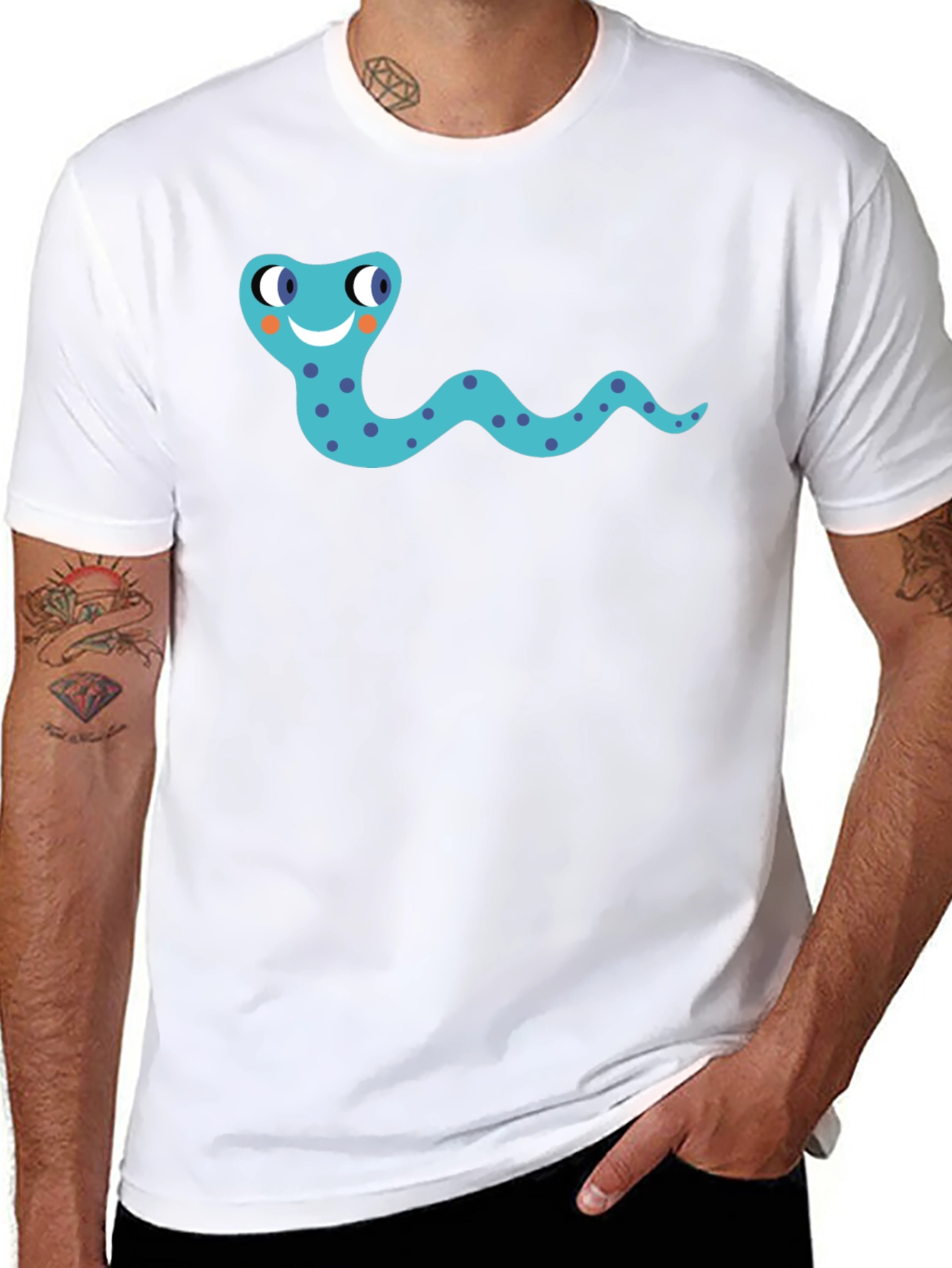 Snake Graphic Black T-Shirt