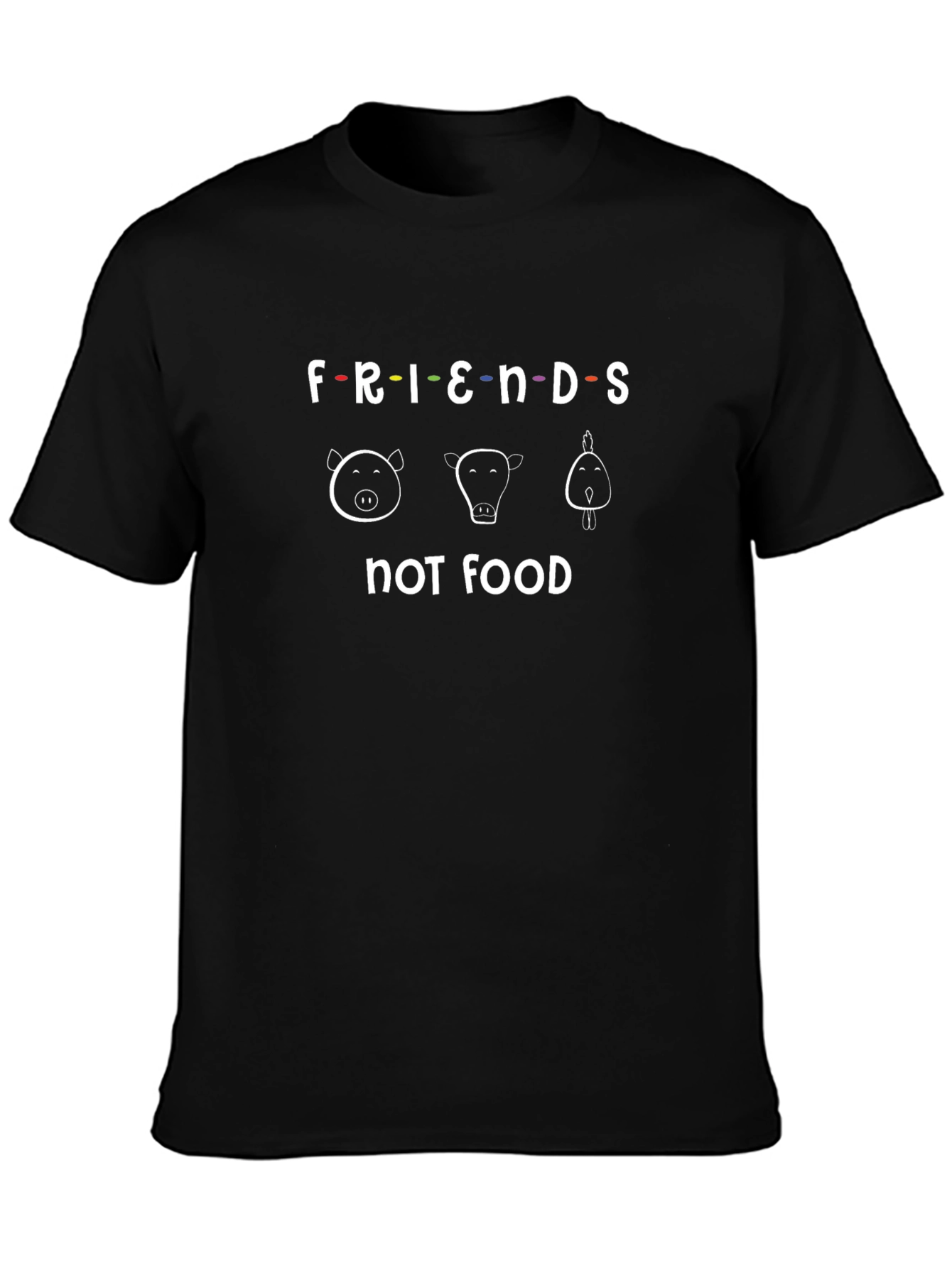 Friends Not Food T-Shirt Vegan Tee