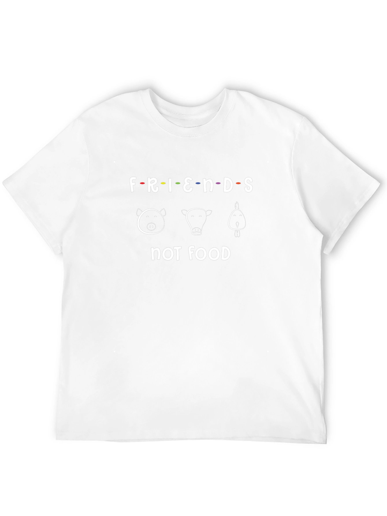Friends Not Food T-Shirt Vegan Tee