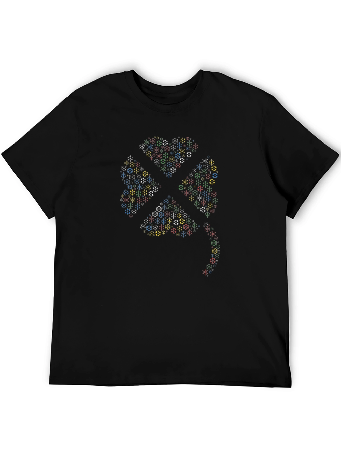 Lucky Clover Graphic T-Shirt - Black
