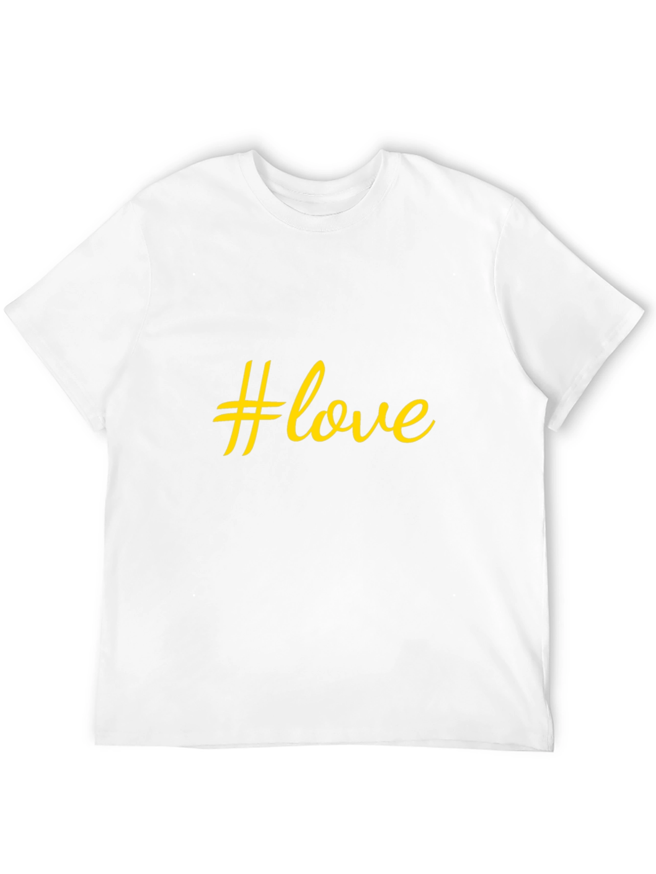 #Love Graphic Black T-Shirt - Stylish Casual Wear