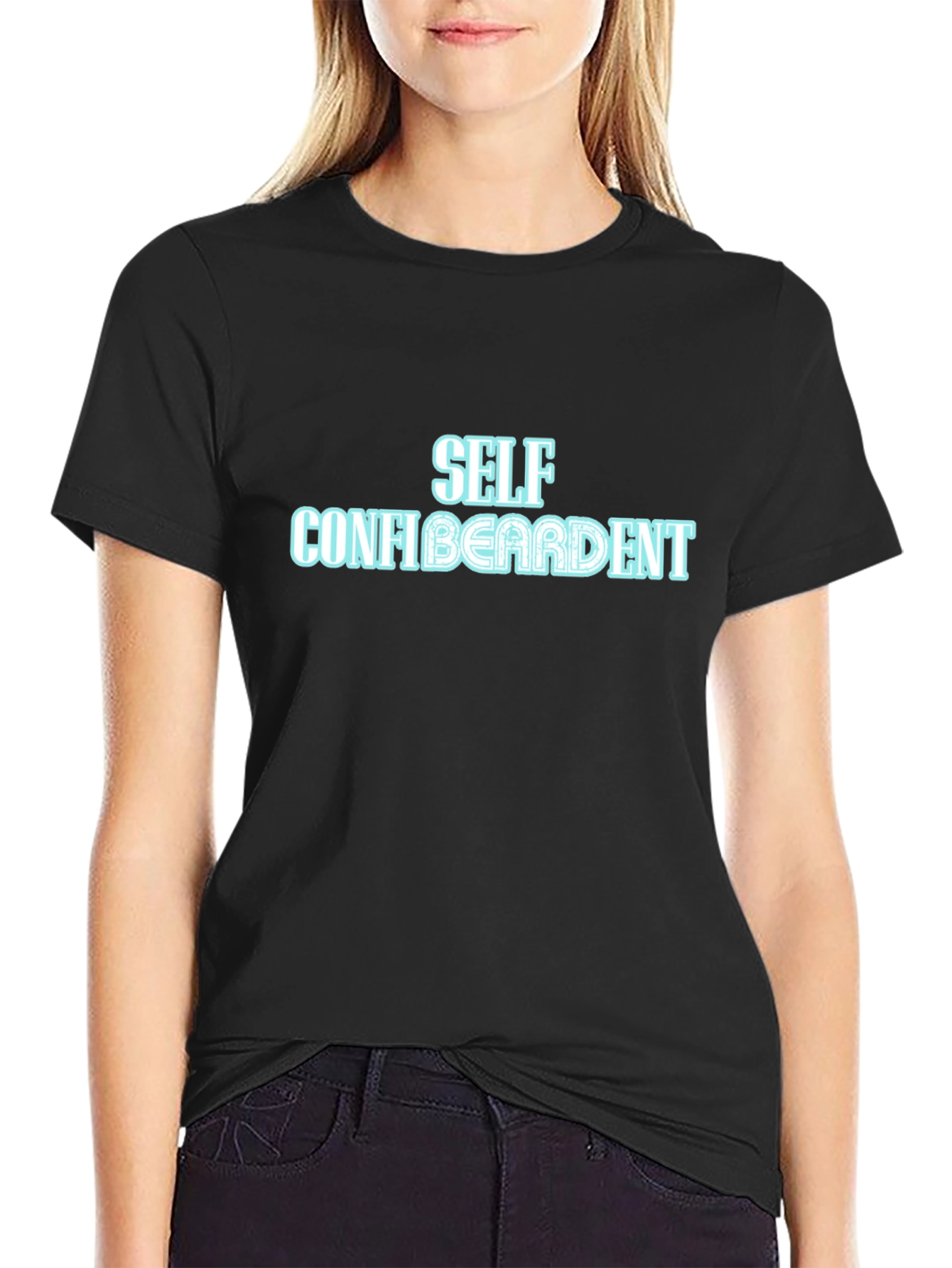 Self Confibeardent Graphic T-Shirt