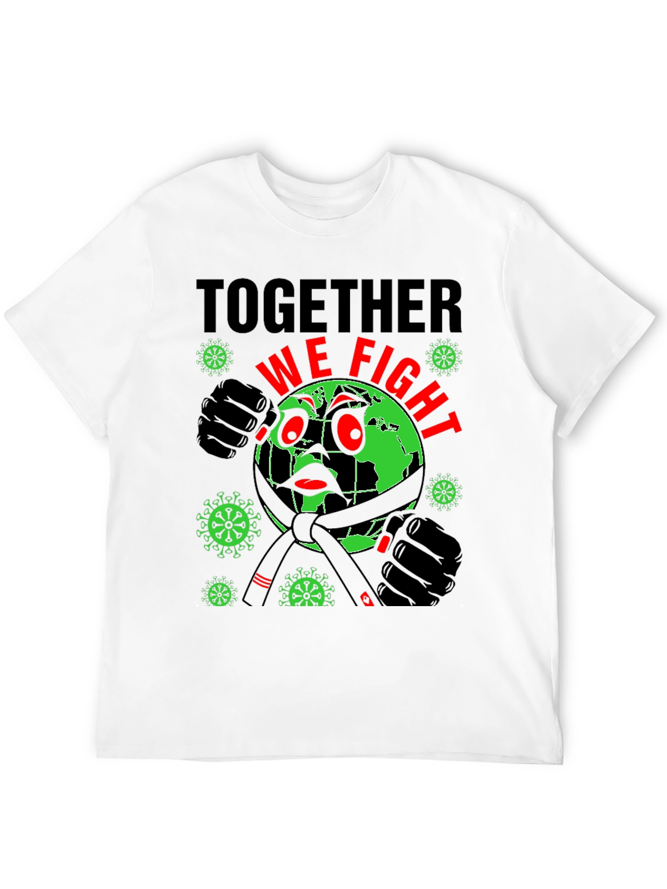 Together We Fight T-Shirt: Earth vs Virus