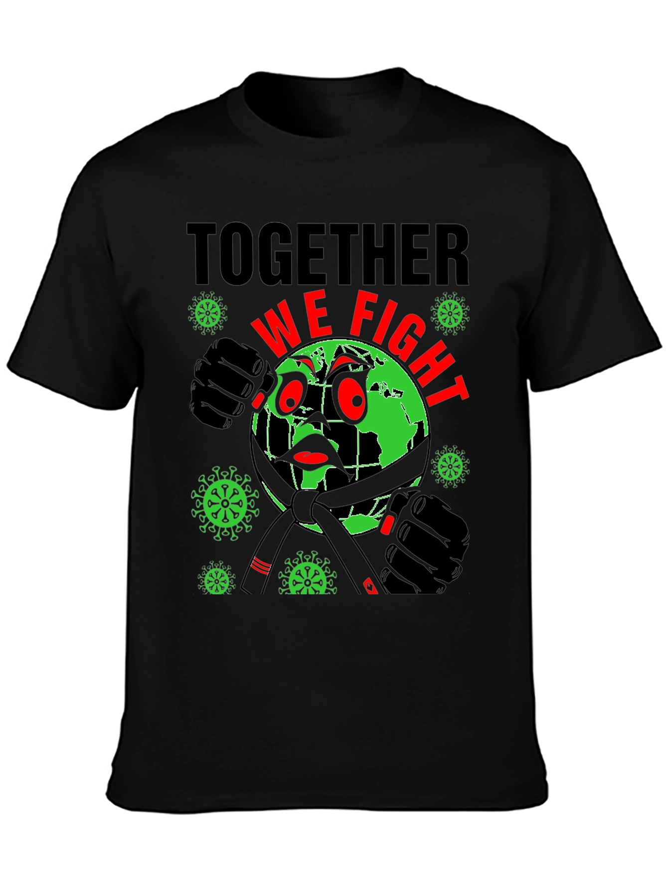 Together We Fight T-Shirt: Earth vs Virus
