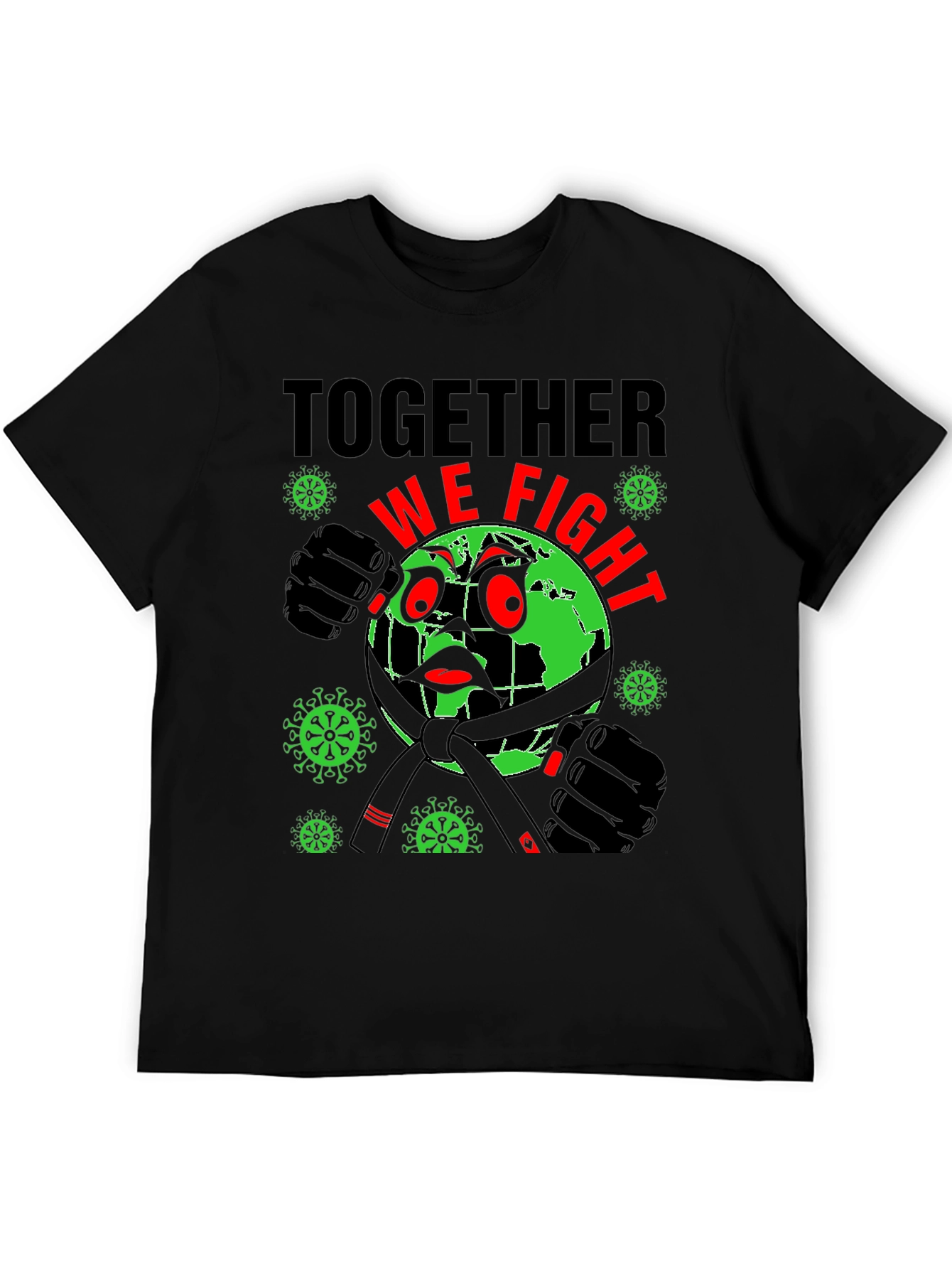 Together We Fight T-Shirt: Earth vs Virus