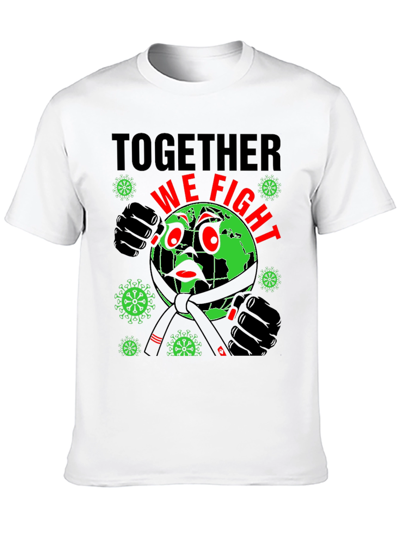Together We Fight T-Shirt: Earth vs Virus