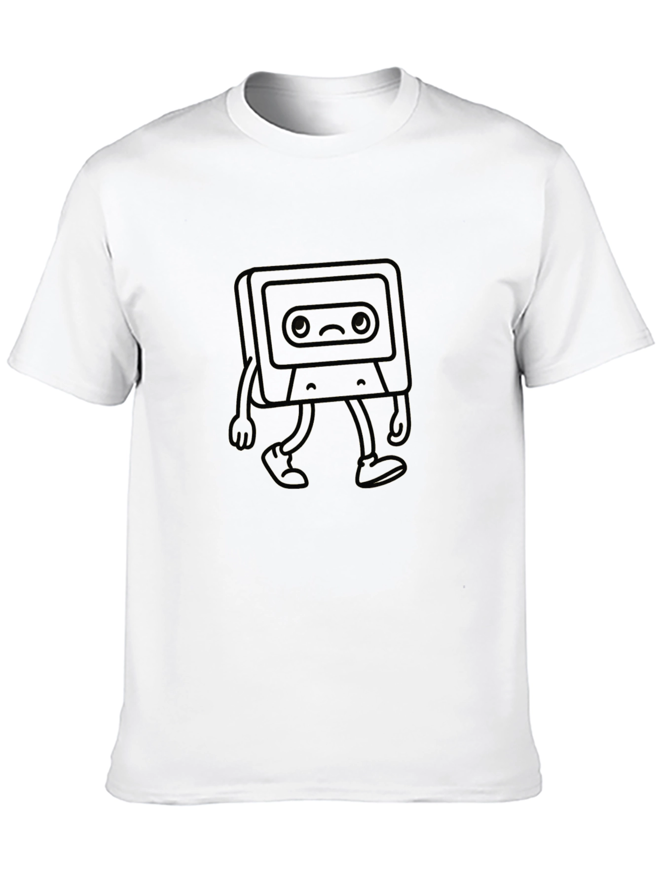 Sad Cassette Tape Walking T-Shirt