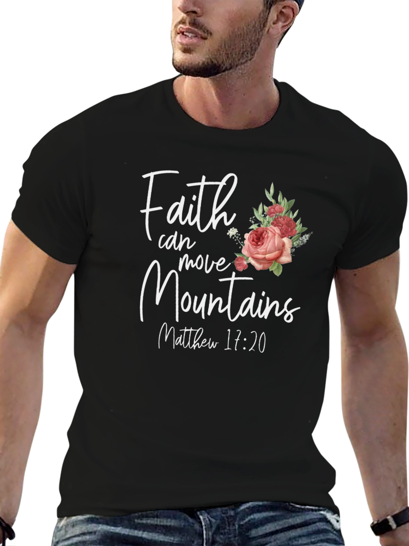 Faith Can Move Mountains Christian T-Shirt
