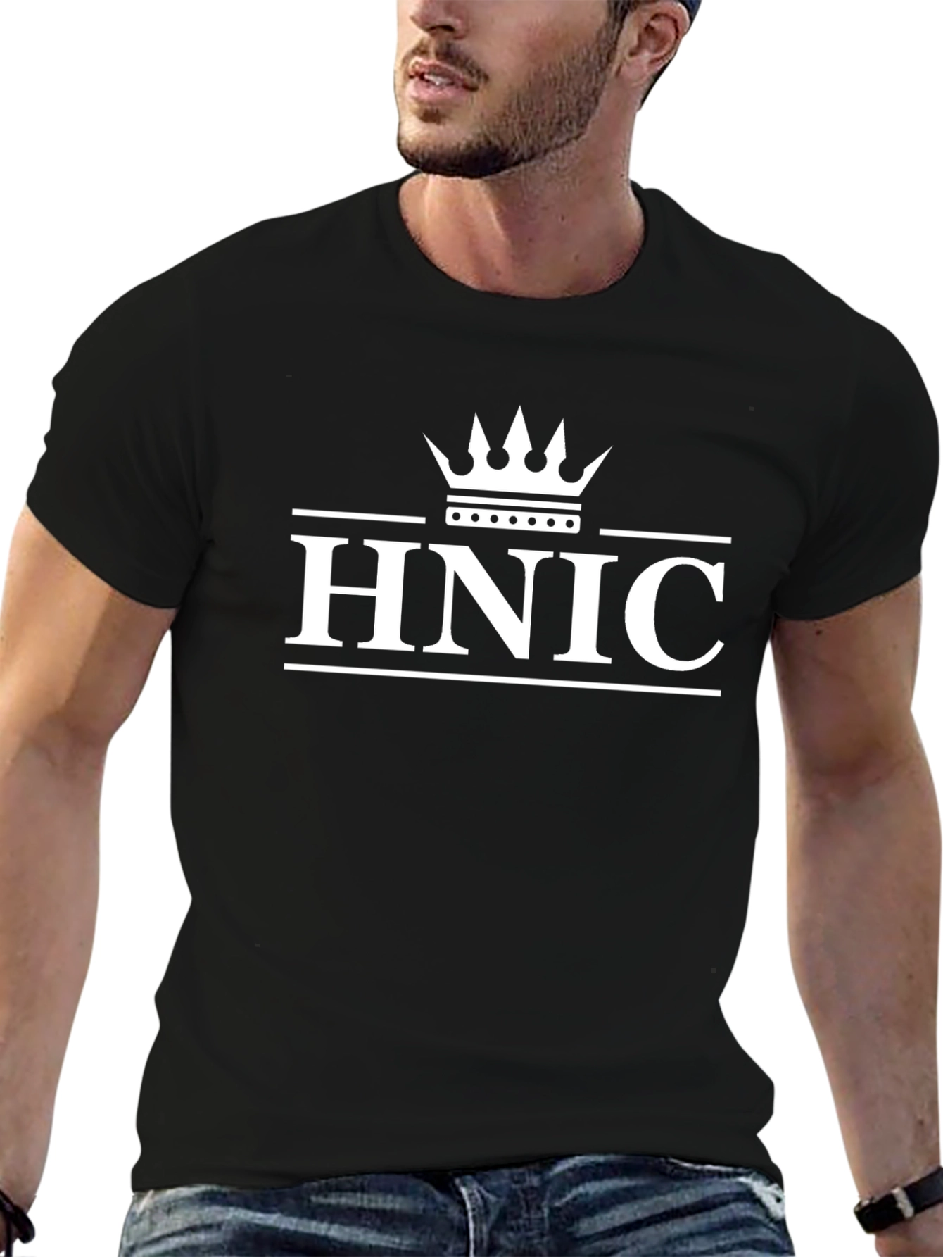 HNIC T-Shirt - Black - Crown Design