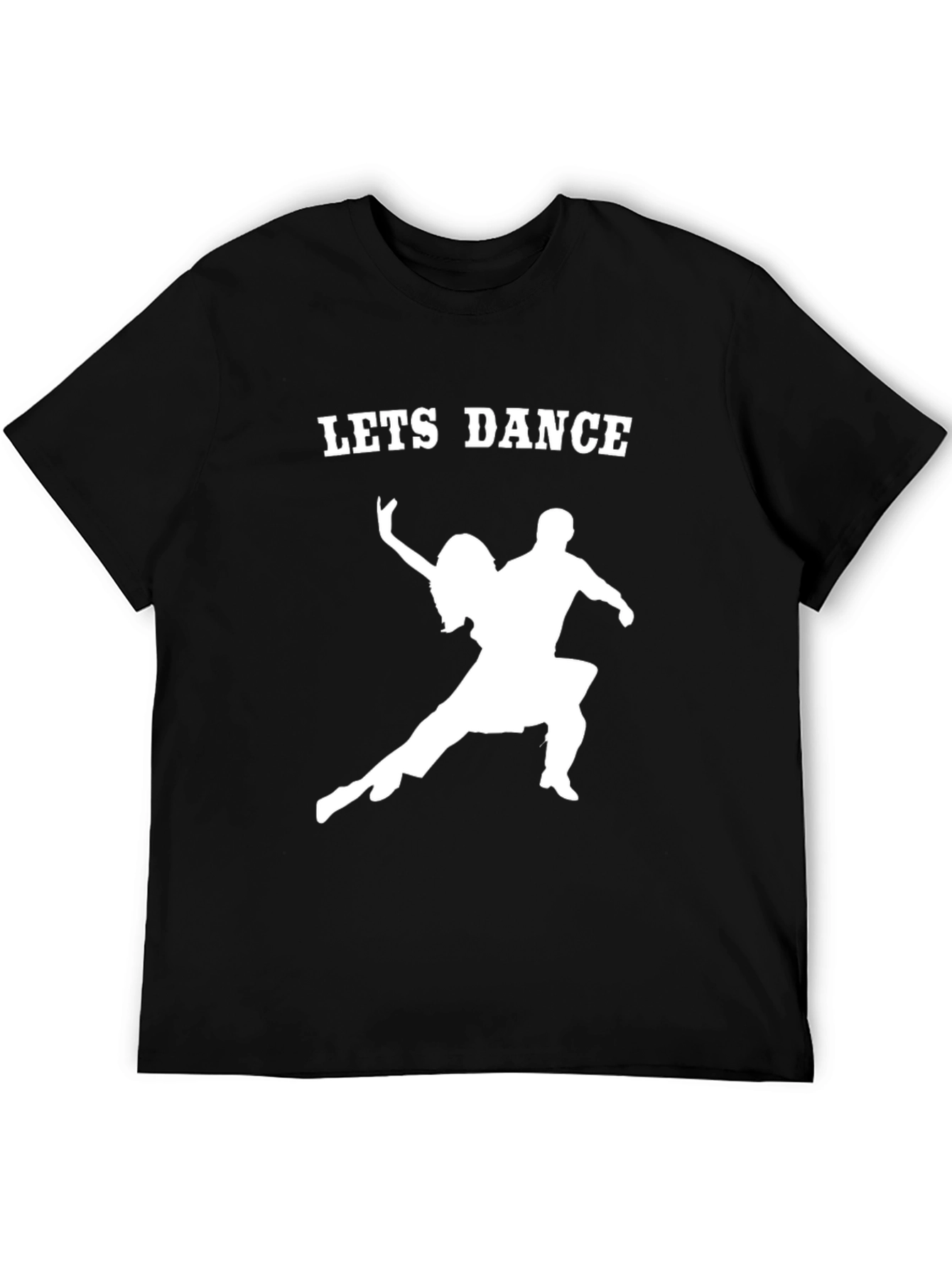 Lets Dance Graphic Tee - Black Cotton Shirt