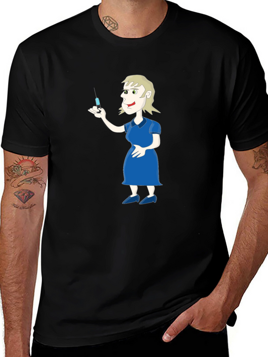 Cartoon Nurse Graphic Tee