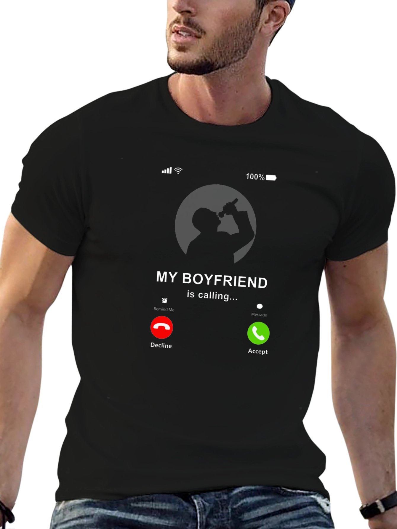 My Boyfriend is Calling Graphic Tee