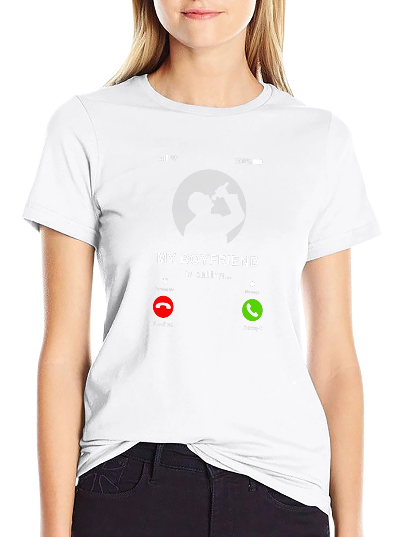 My Boyfriend is Calling Graphic Tee