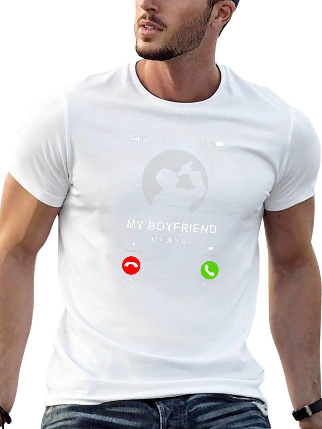 My Boyfriend is Calling Graphic Tee