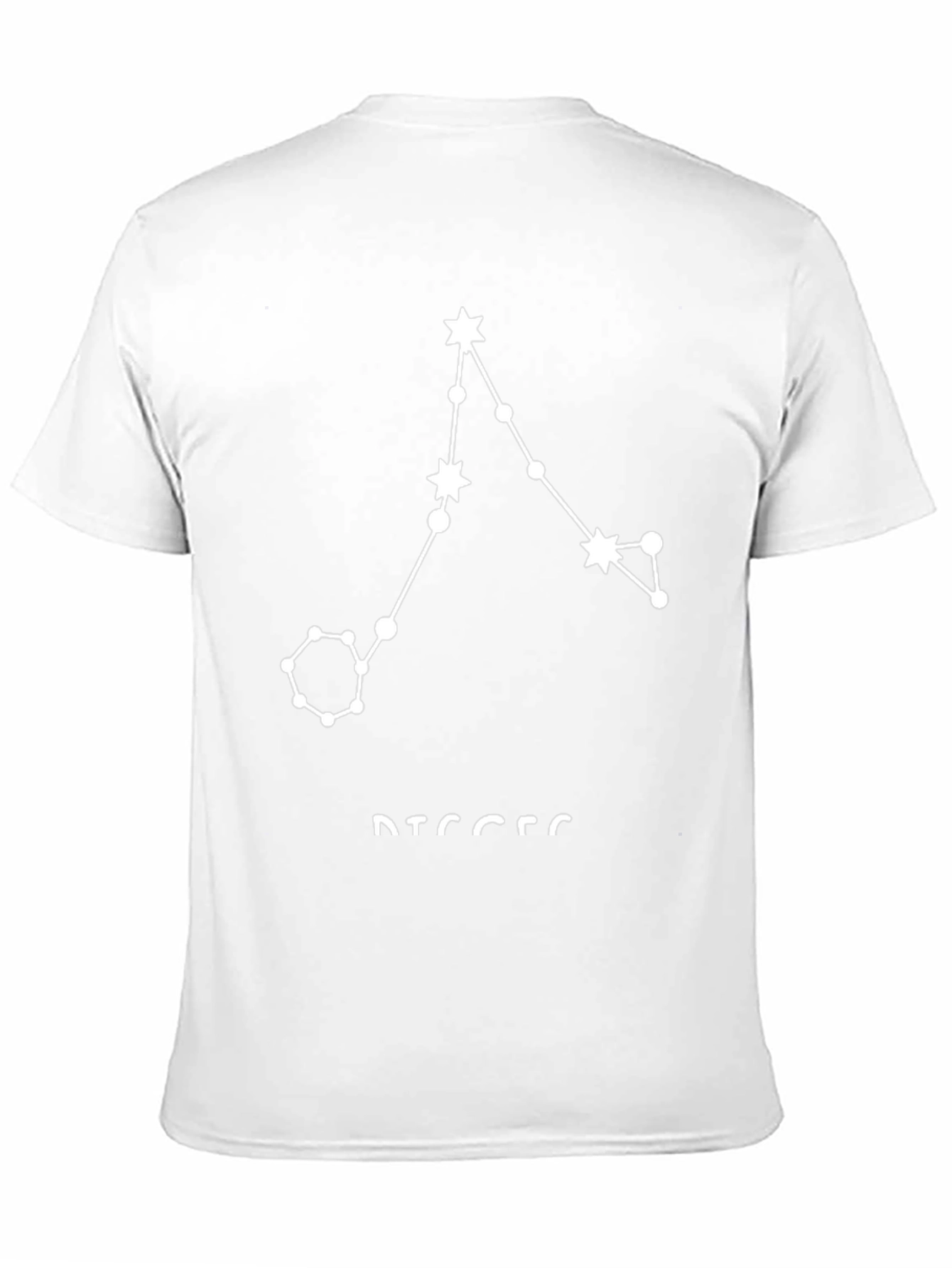 Pisces Constellation Graphic Tee - Black
