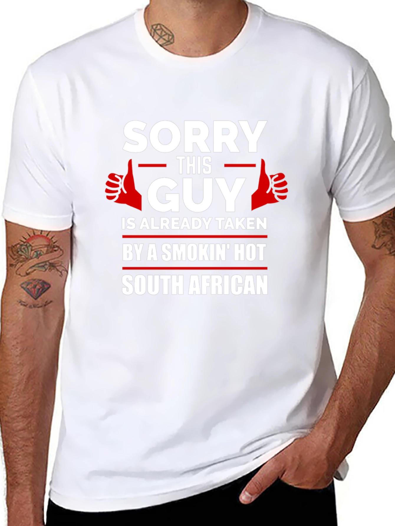 Sorry This Guy Taken South African Graphic T-Shirt