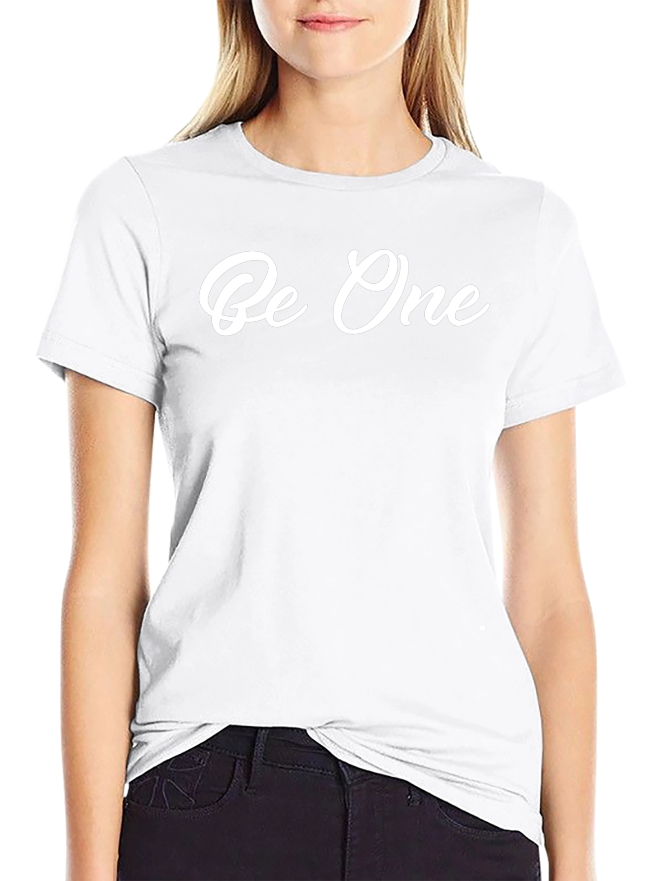 Be One Graphic Print Black T-Shirt