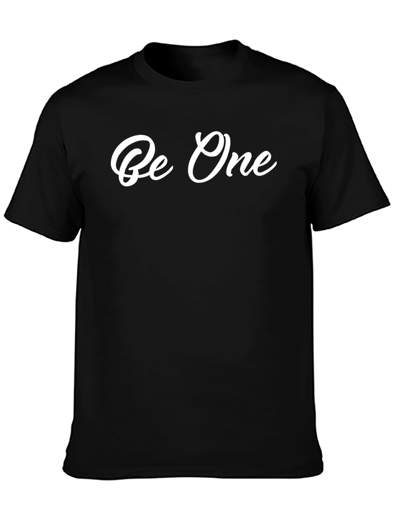 Be One Graphic Print Black T-Shirt