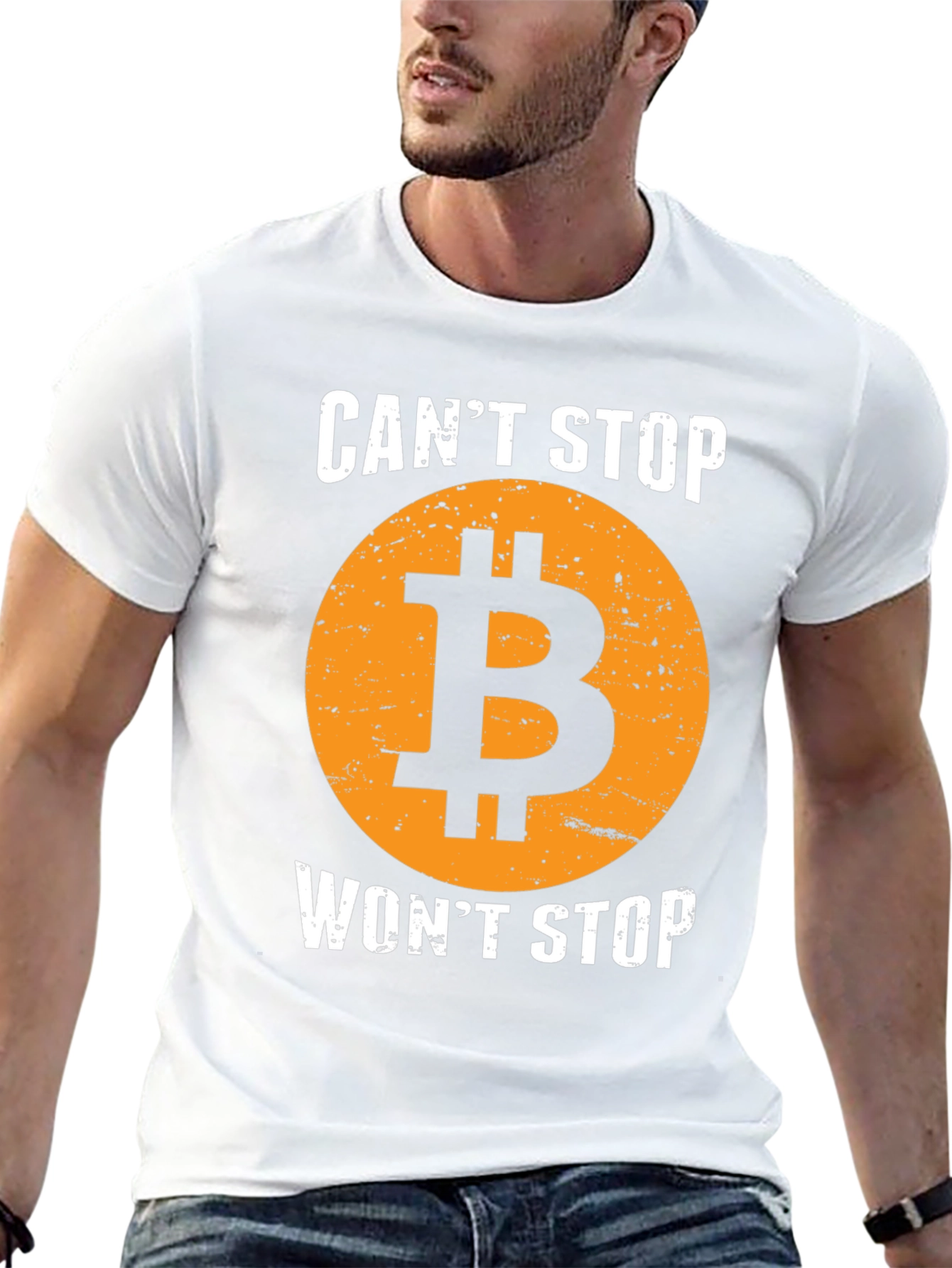 Bitcoin Crypto T-Shirt - Cant Stop Wont Stop