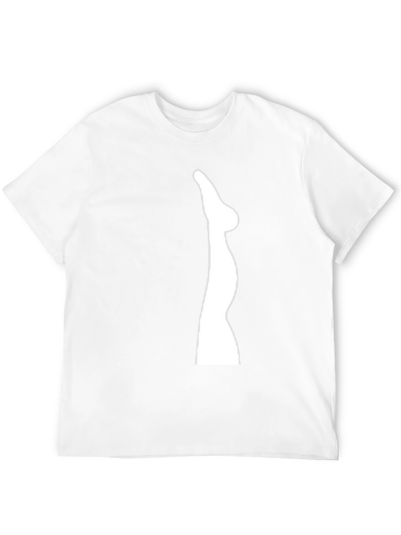 Mens Black T-Shirt with Leg Graphic
