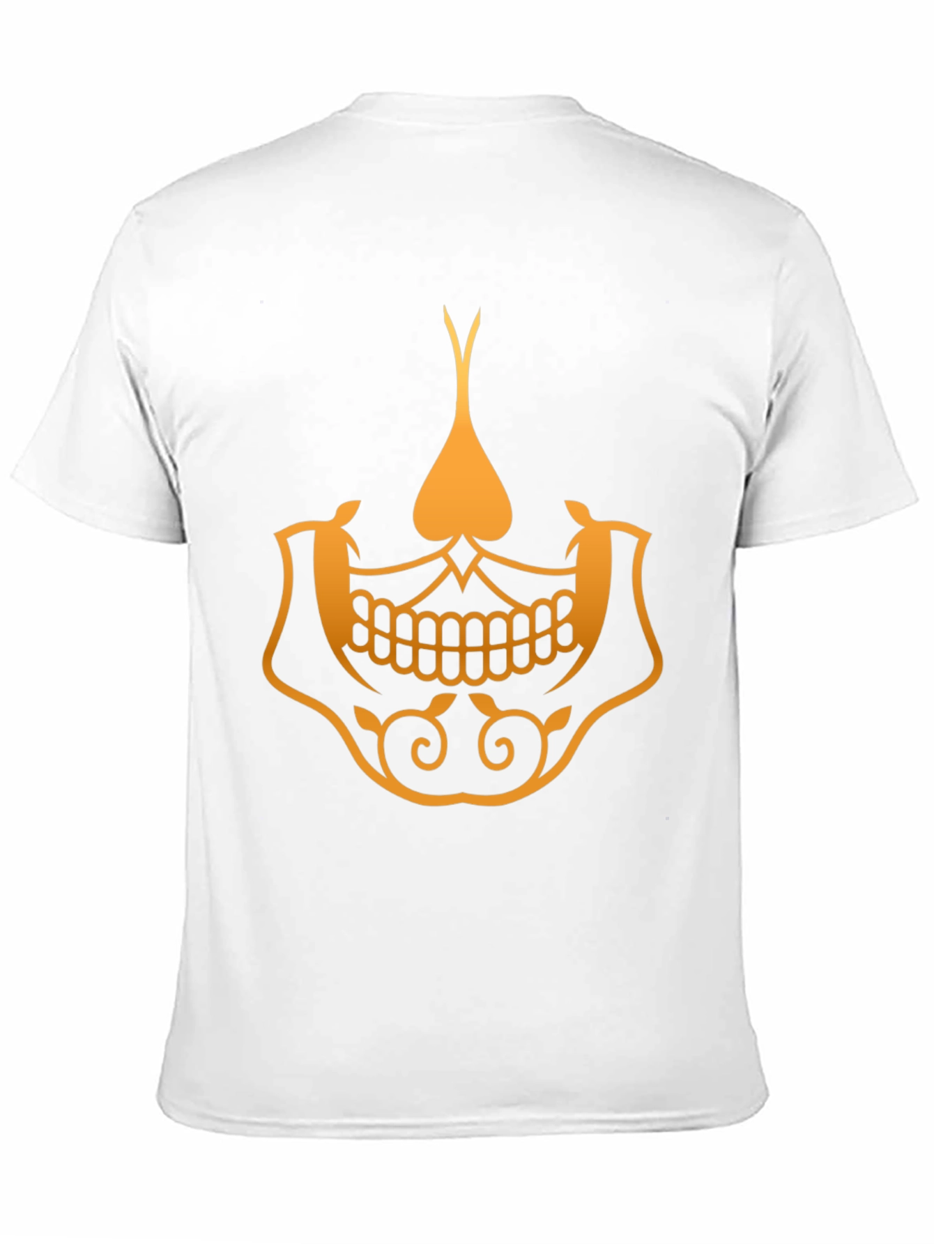 Golden Skull Spade Graphic Tee - Stylish Black T-Shirt