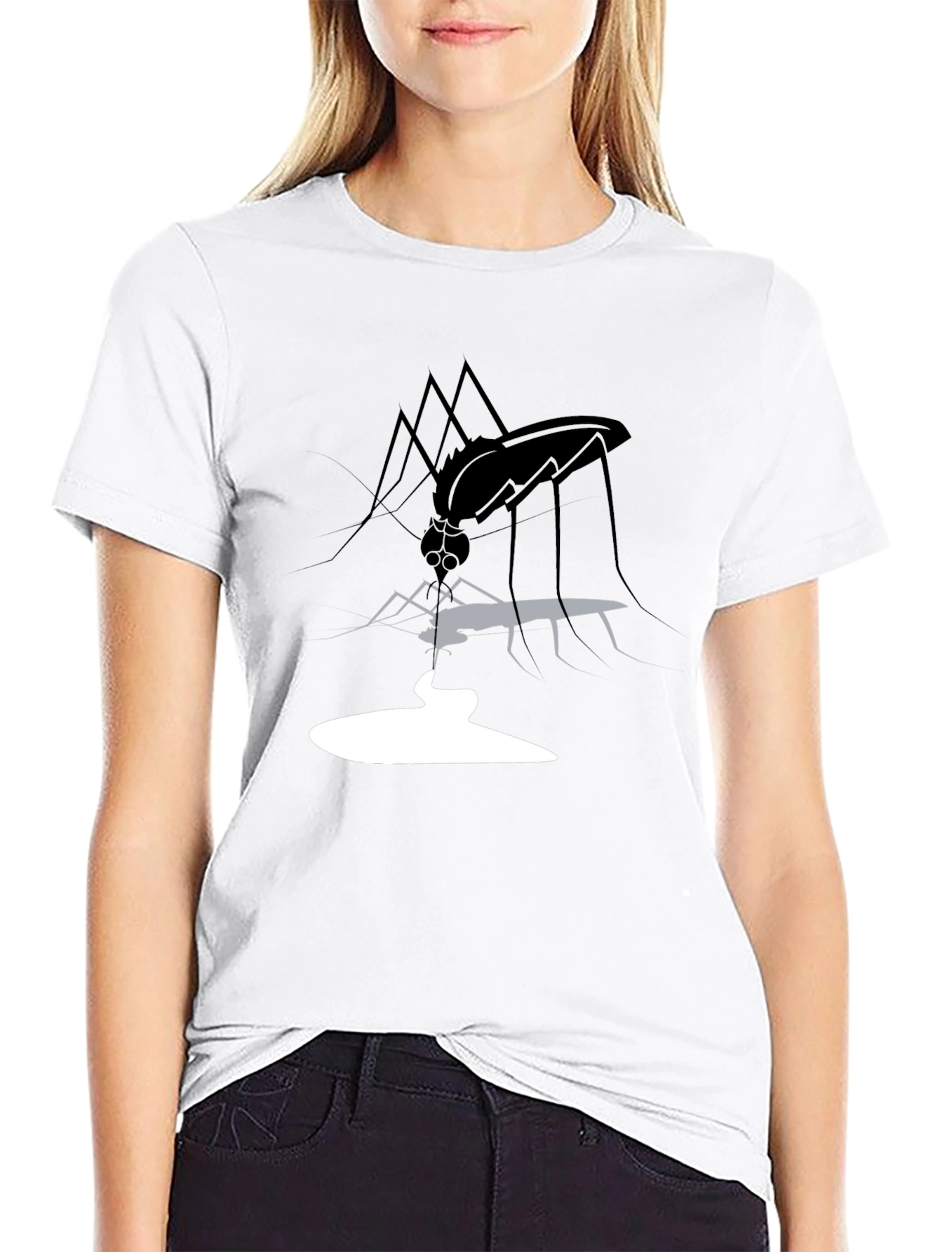 Mosquito Graphic Tee - Black Casual Shirt