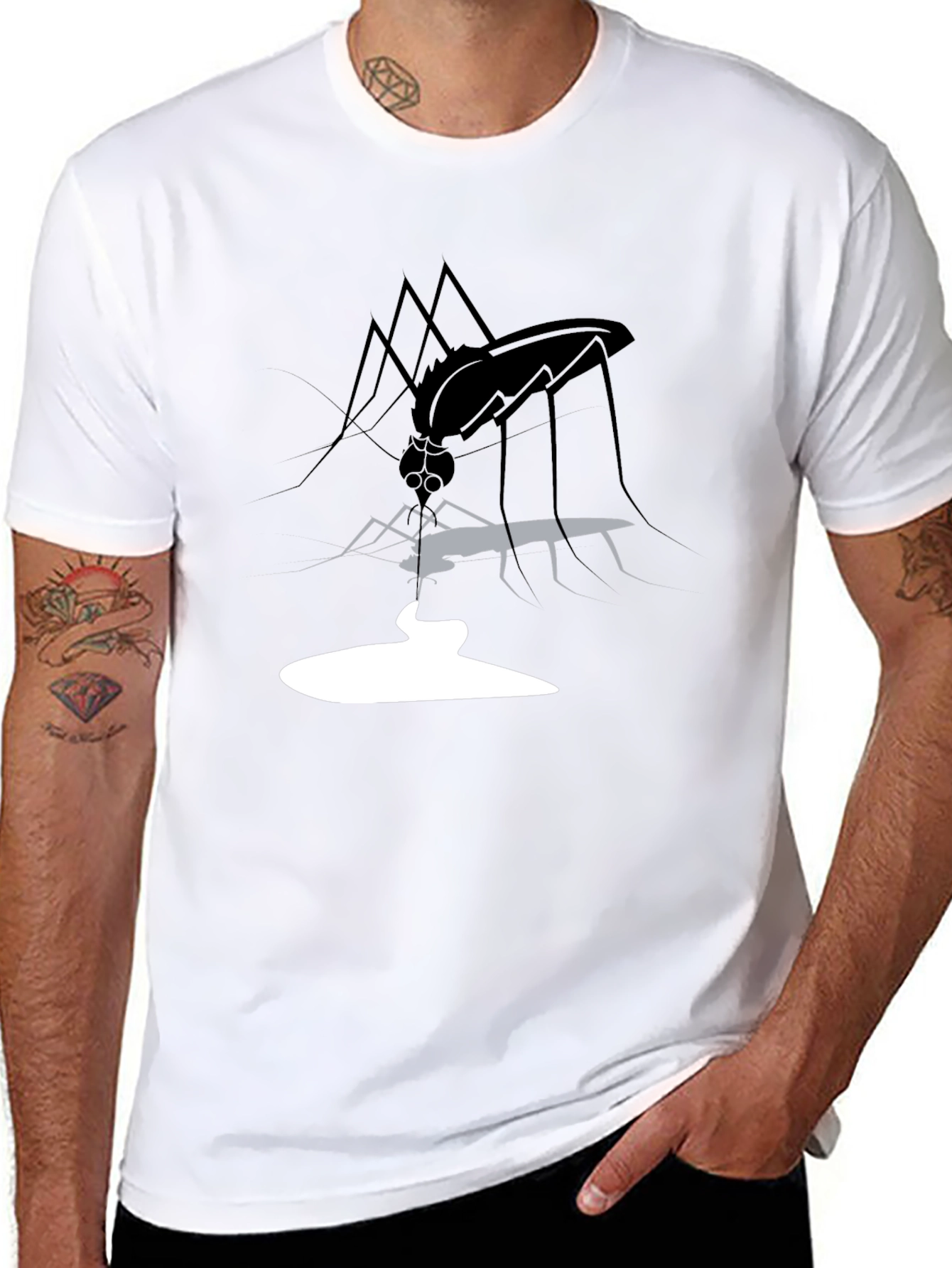 Mosquito Graphic Tee - Black Casual Shirt