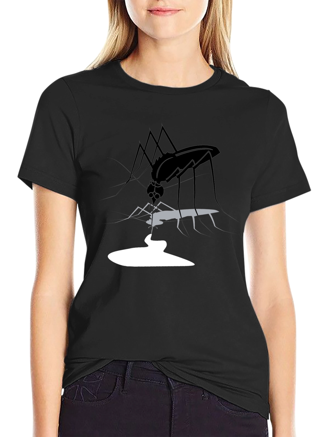 Mosquito Graphic Tee - Black Casual Shirt