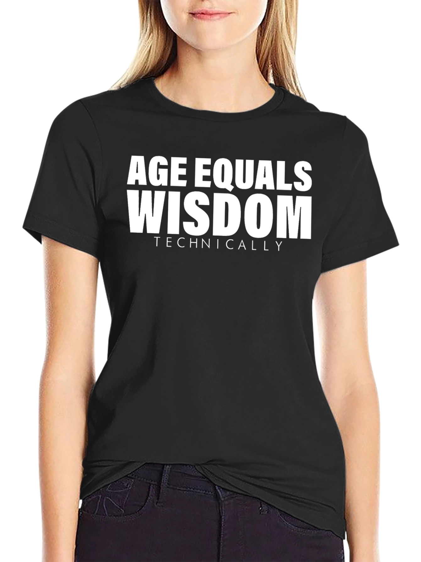 Age Equals Wisdom Funny Graphic Tee