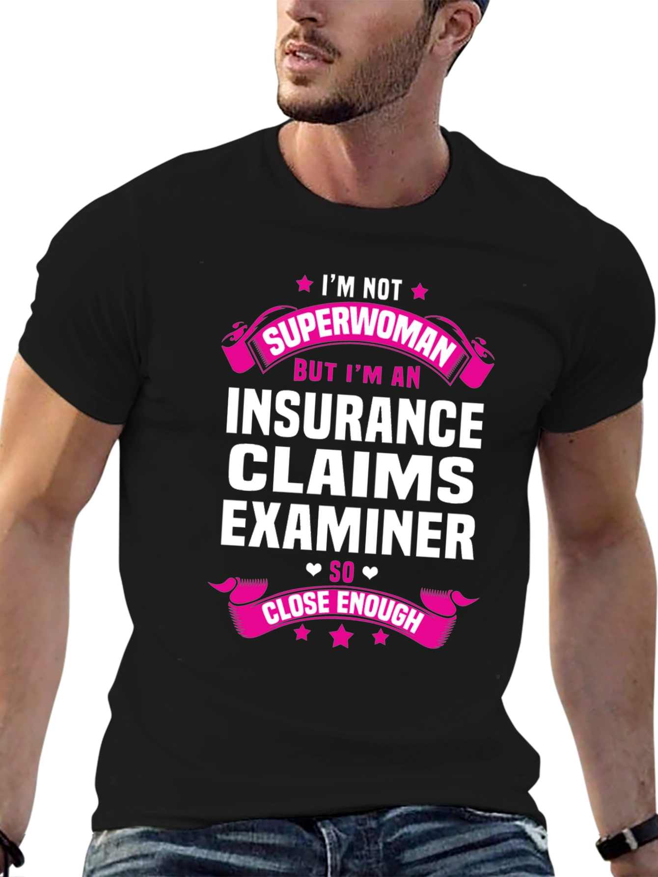 Insurance Claims Examiner Superwoman Funny T-Shirt