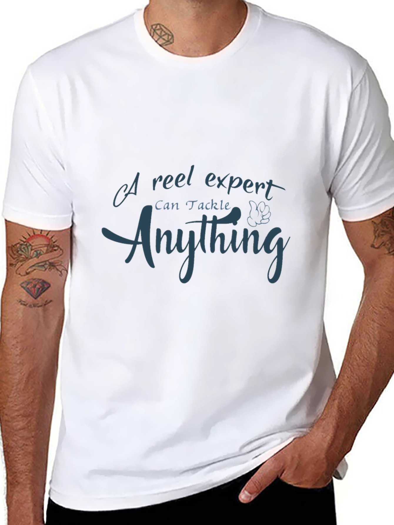 Fishing Expert Graphic T-Shirt - Tackle Anything!