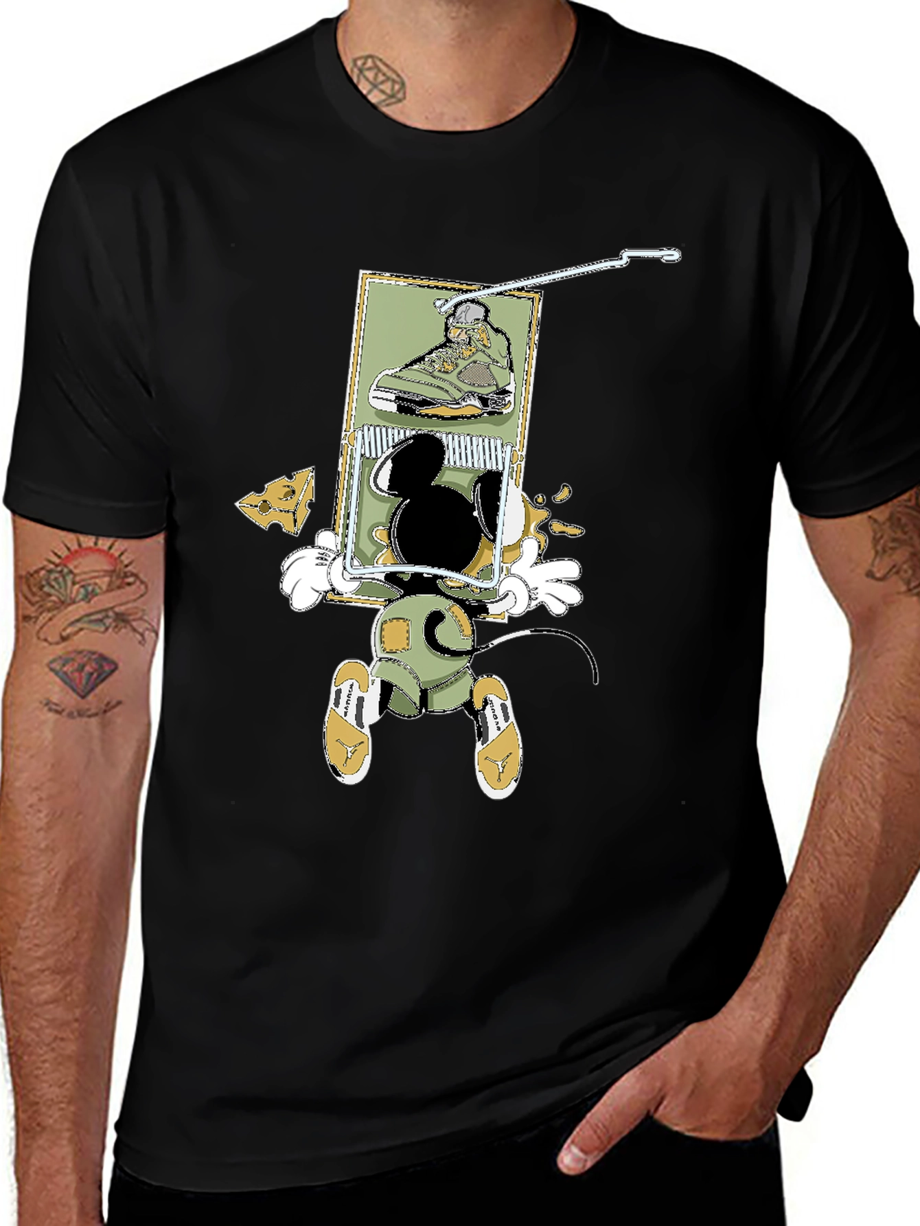 Mickey Mouse Sneakerhead T-Shirt - Fun Cartoon Design
