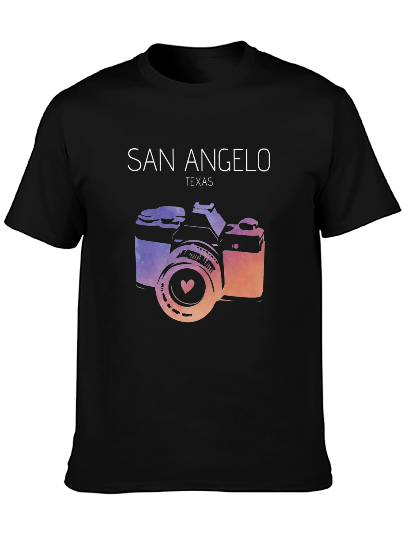 San Angelo Texas Camera Graphic T-Shirt