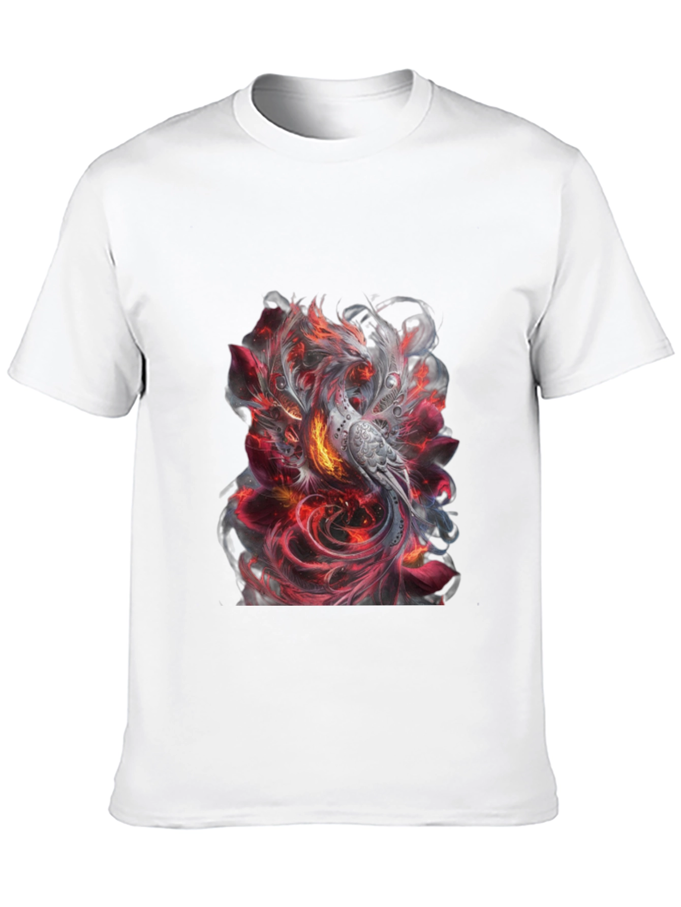 Phoenix Graphic T-Shirt - Stylish Firebird Design