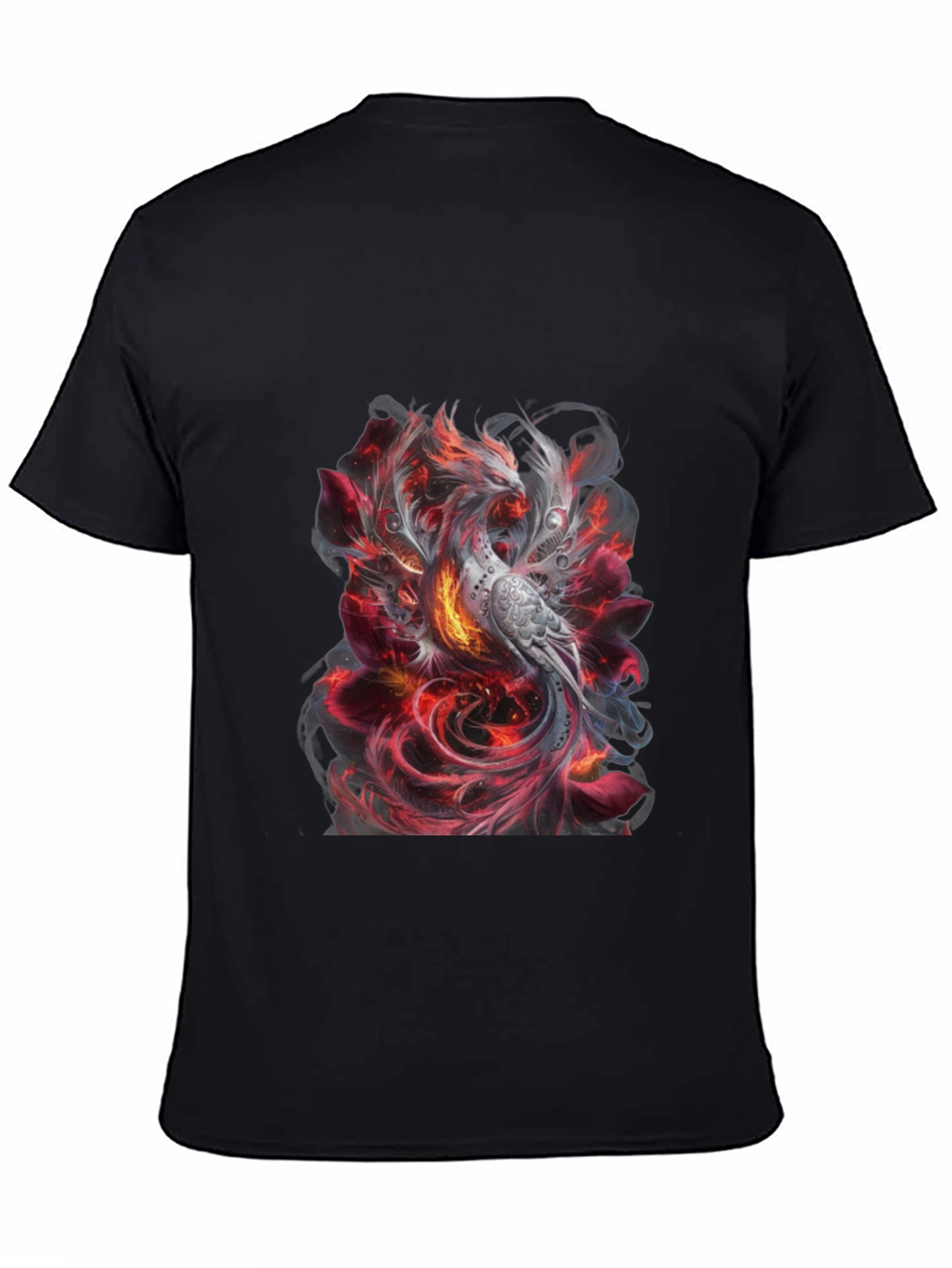 Phoenix Graphic T-Shirt - Stylish Firebird Design