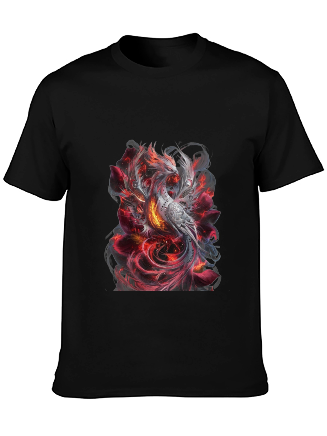 Phoenix Graphic T-Shirt - Stylish Firebird Design