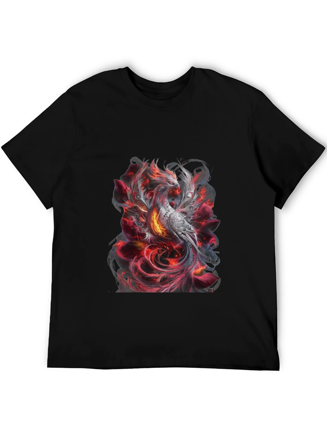 Phoenix Graphic T-Shirt - Stylish Firebird Design
